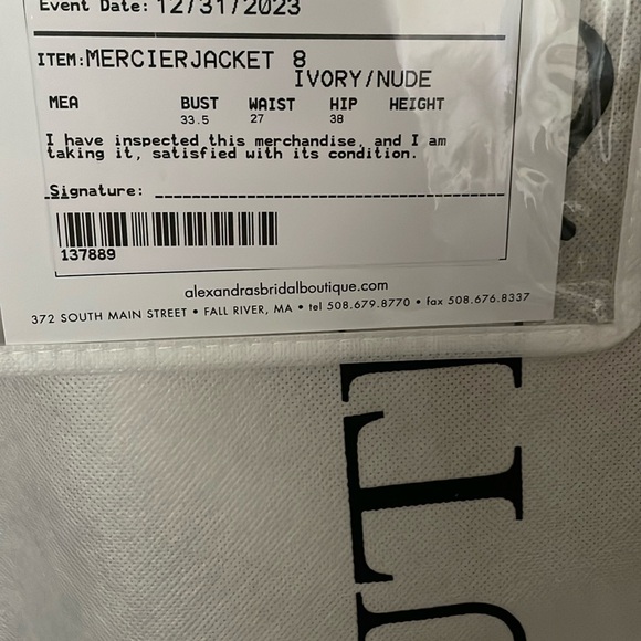 Elysee Atelier mesh lace bridal long sleeve - Picture 9 of 9